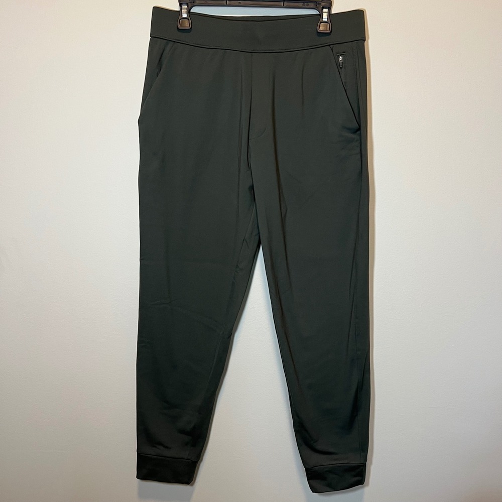 32 Degrees Heat Women's Joggers Dark Olive Green Fleece Lined Pants Medium